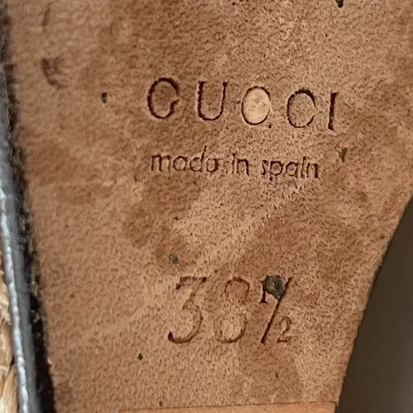 AUTHENTIC GUCCI RUNWAY WEDGE SANDALS - Picture 17 of 17